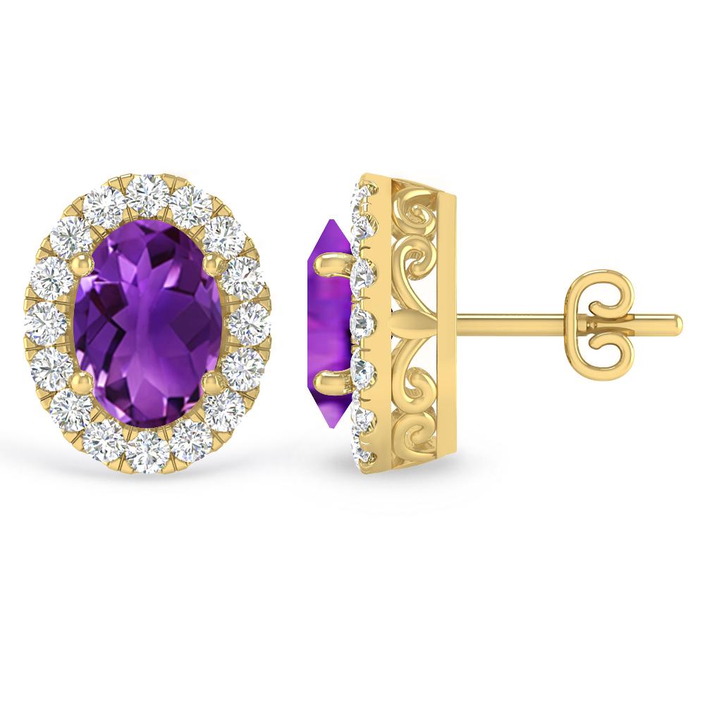 Yellow Gold - Amethyst