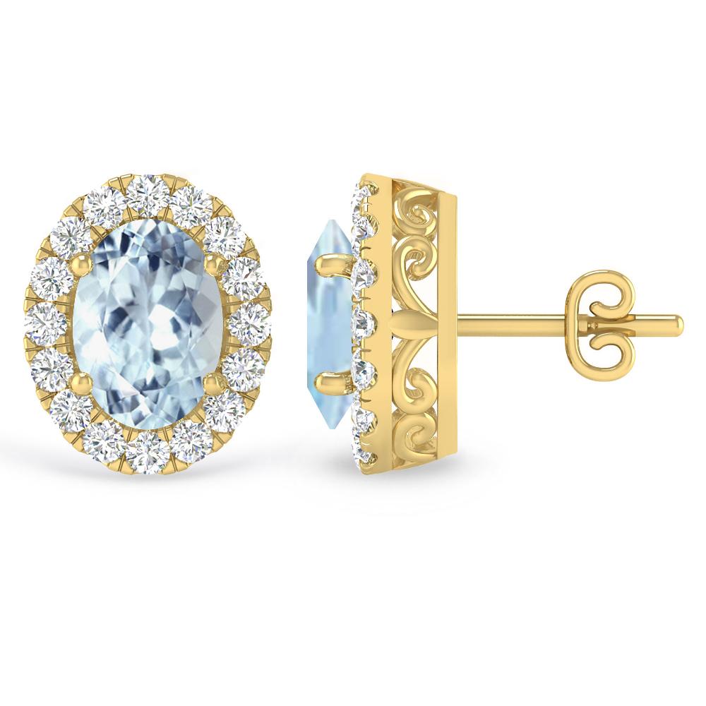 Yellow Gold - Aquamarine