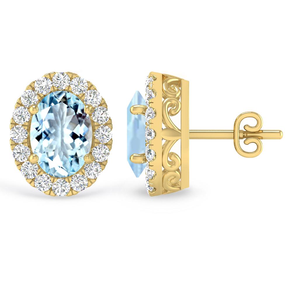 Yellow Gold - Aquamarine