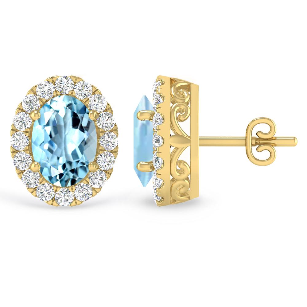 Yellow Gold - Aquamarine