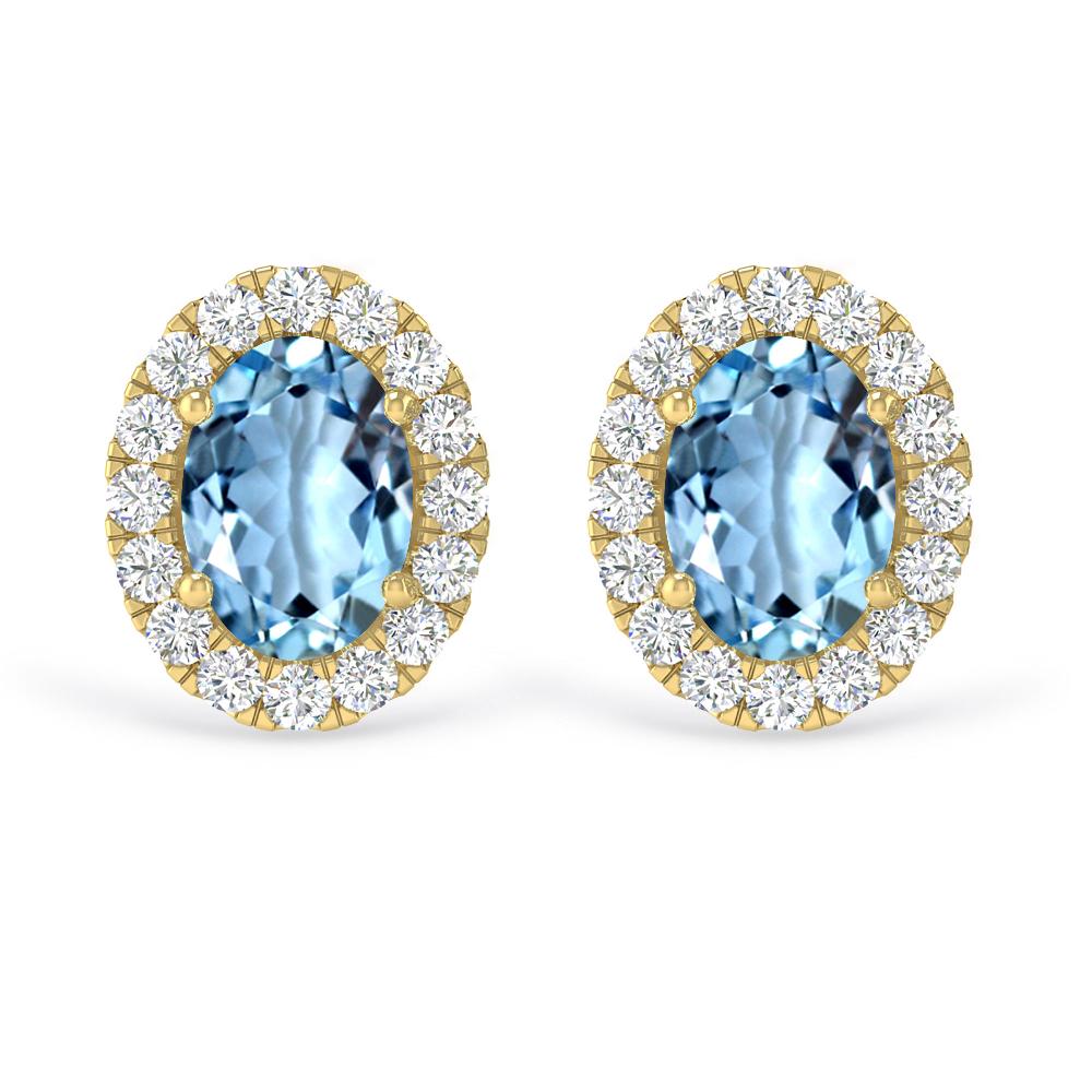 Yellow Gold - Aquamarine