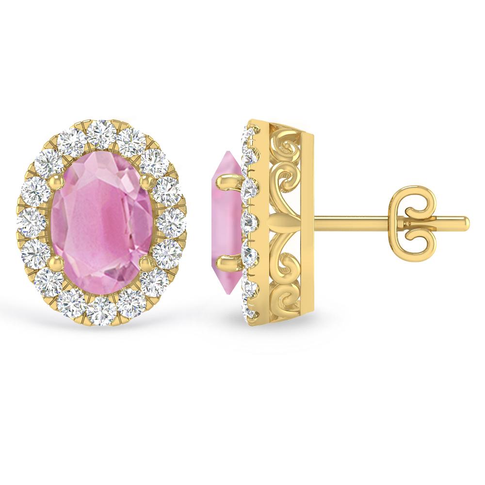 Yellow Gold - Pink Tourmaline