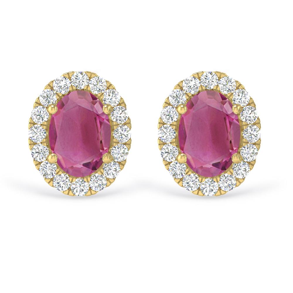 Yellow Gold - Pink Tourmaline