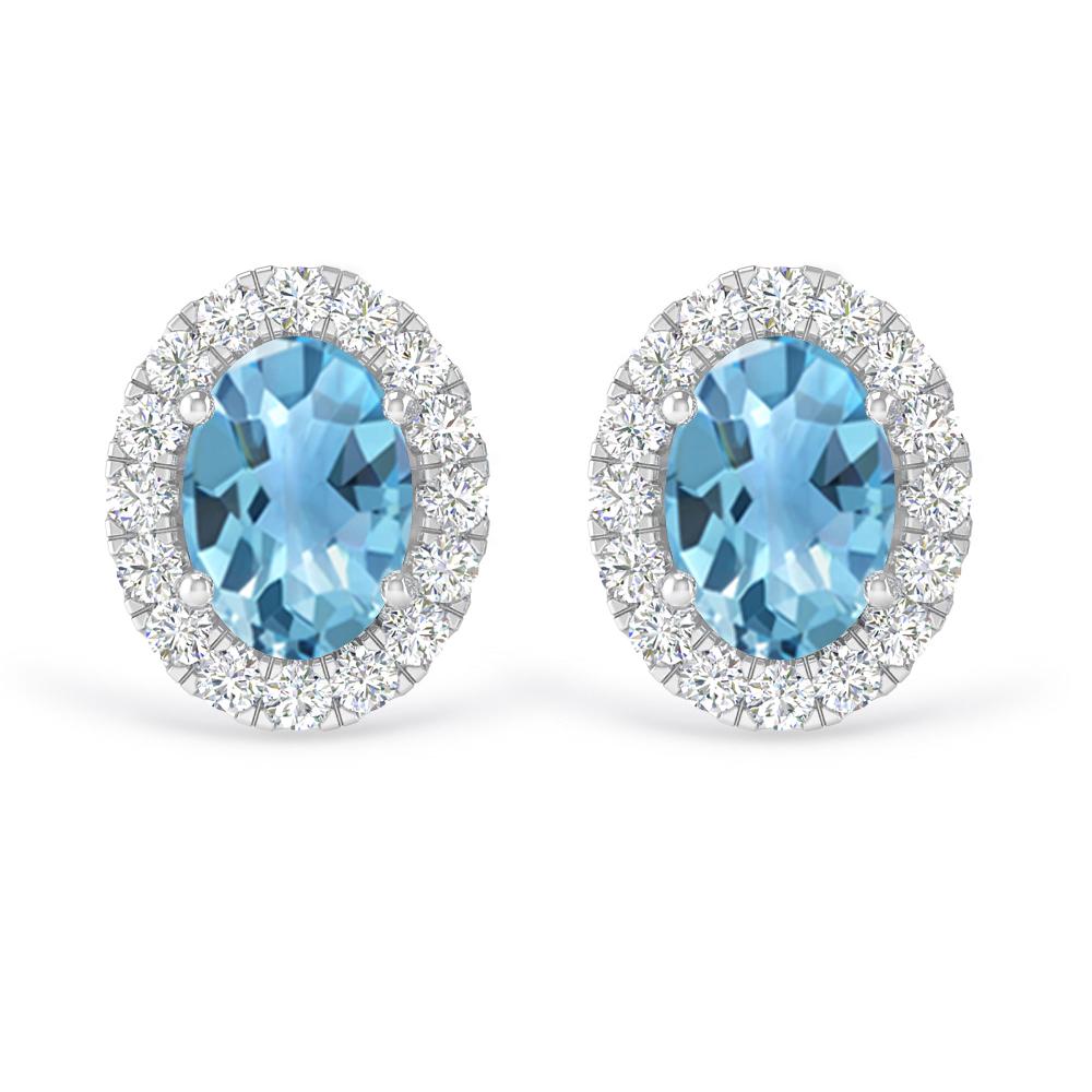 White Gold - Blue Topaz