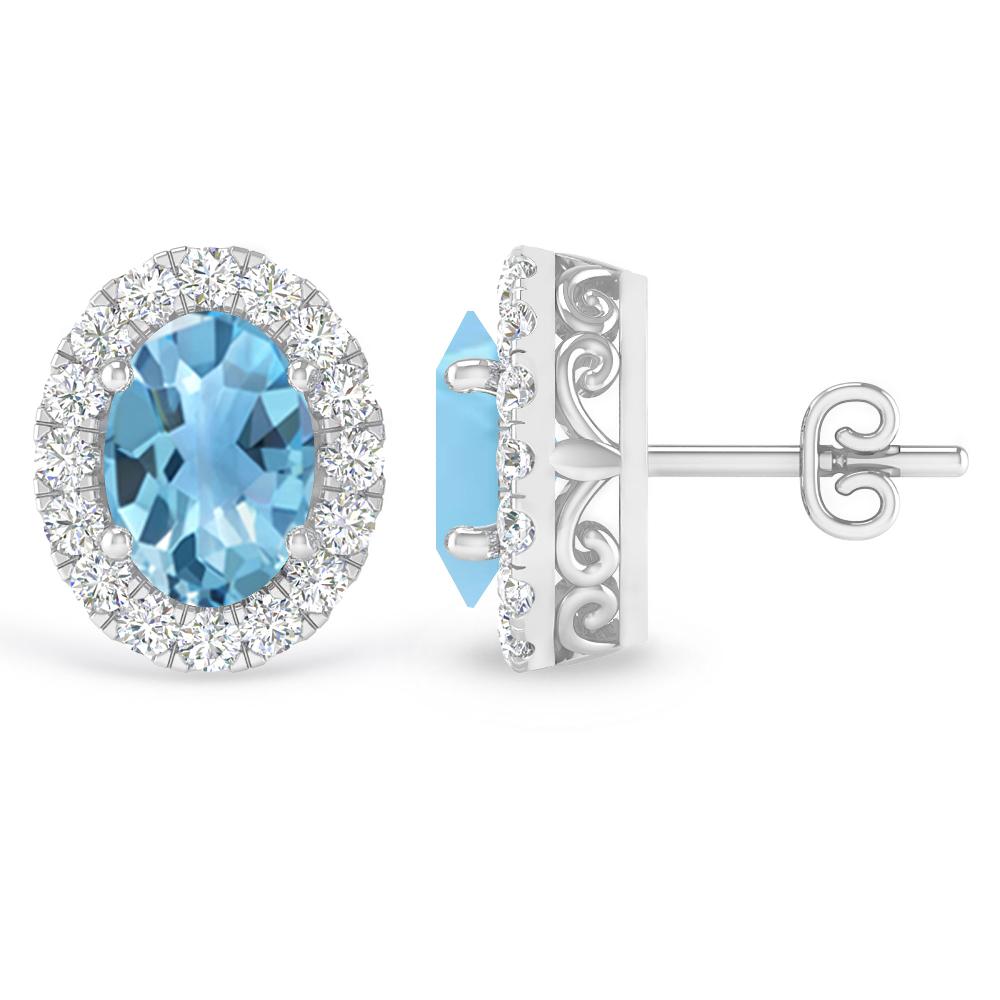 White Gold - Blue Topaz