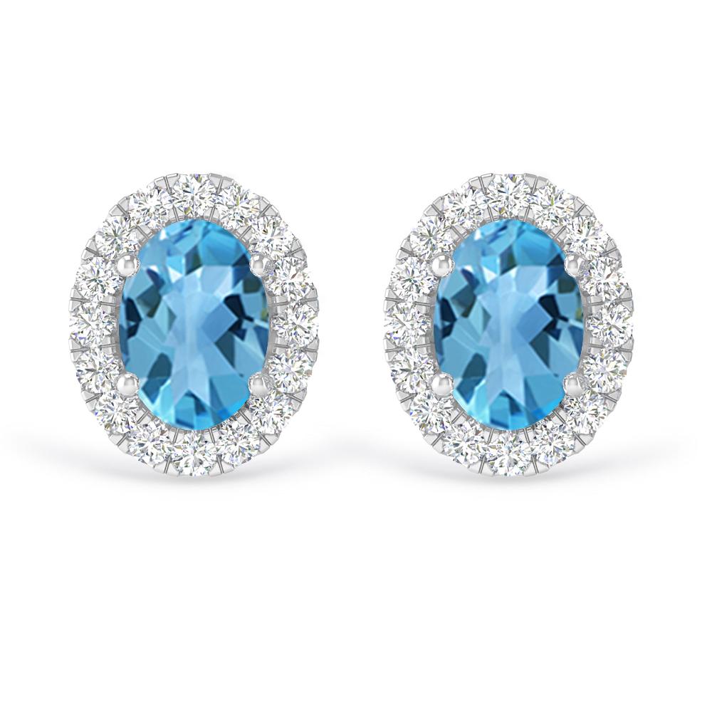 White Gold - Blue Topaz