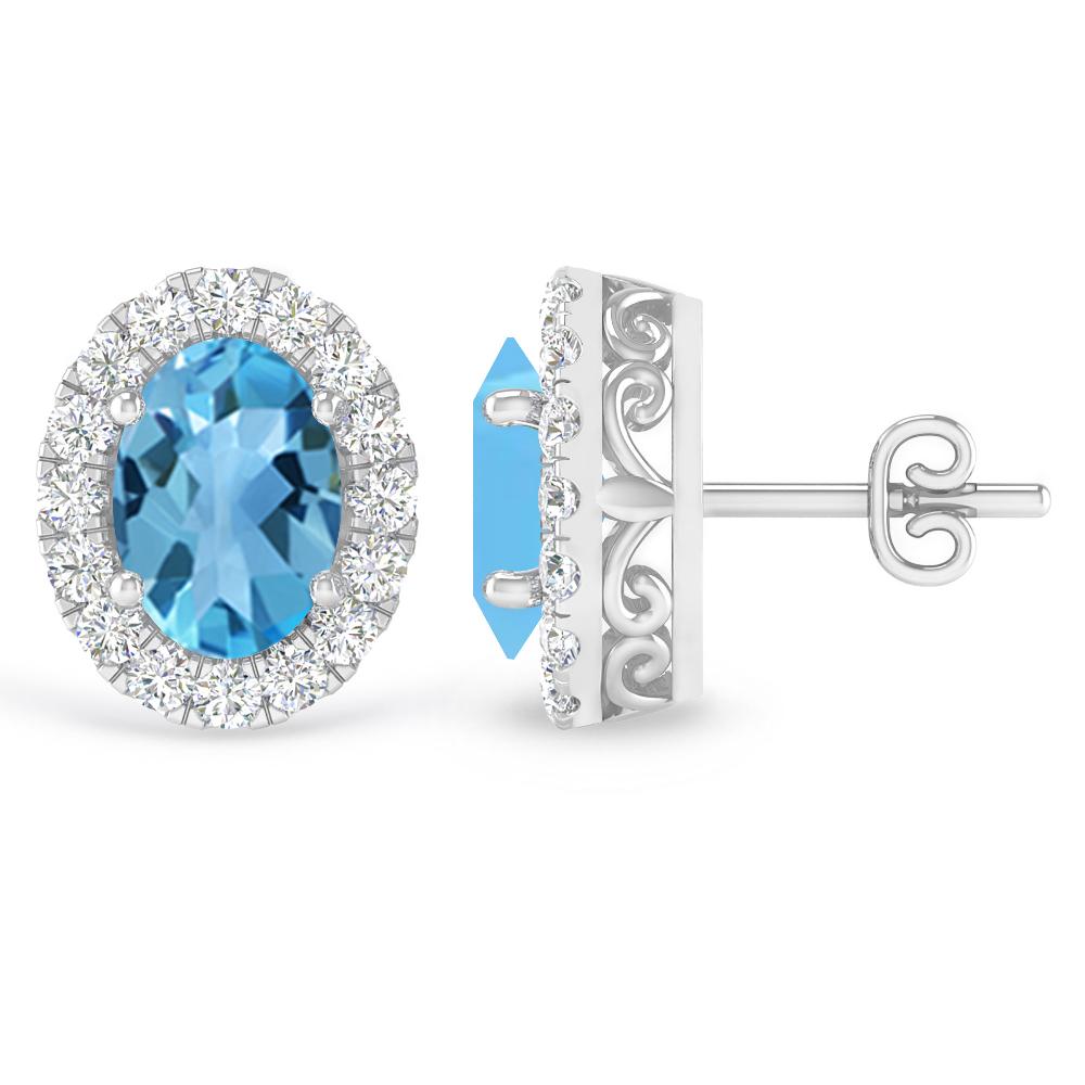 White Gold - Blue Topaz