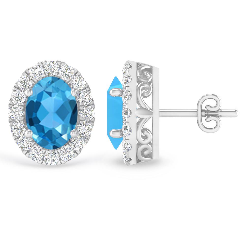 White Gold - Blue Topaz