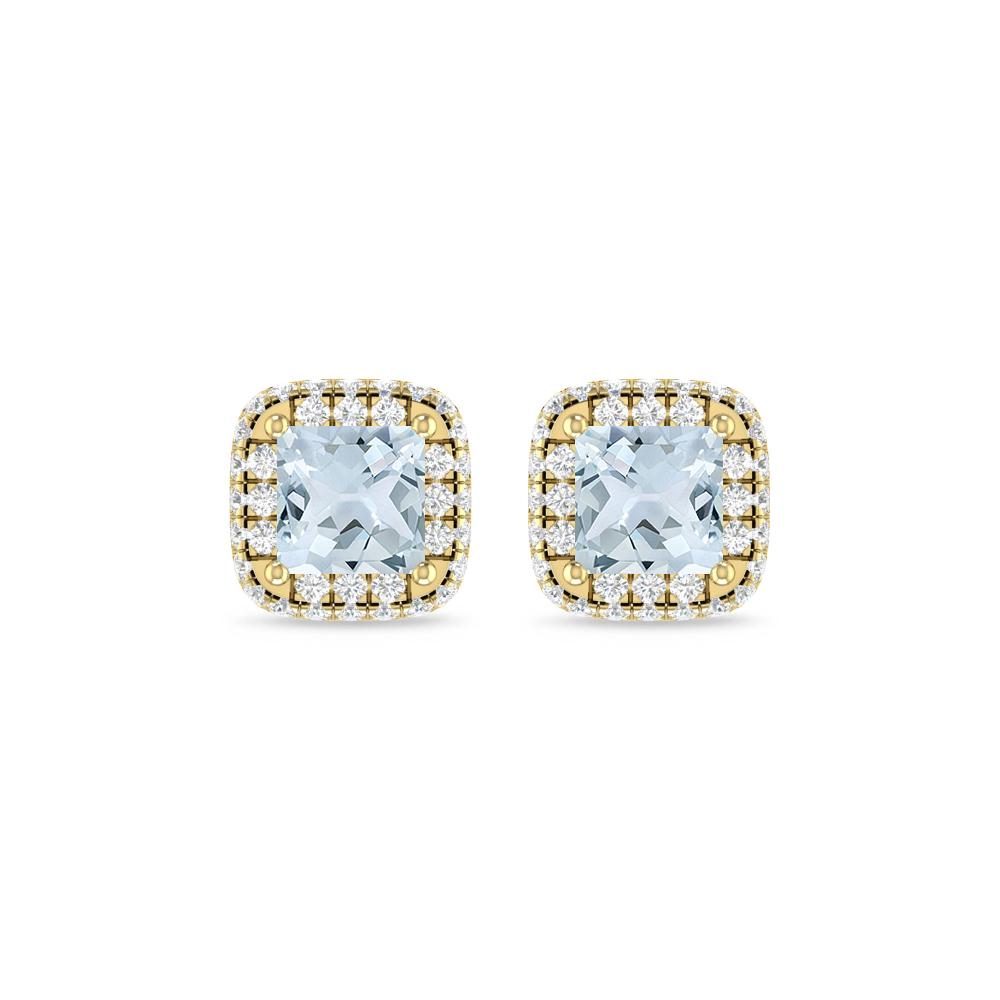 Yellow Gold - Aquamarine