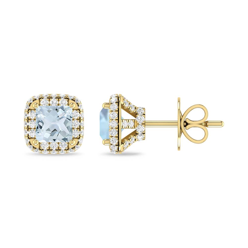 Yellow Gold - Aquamarine