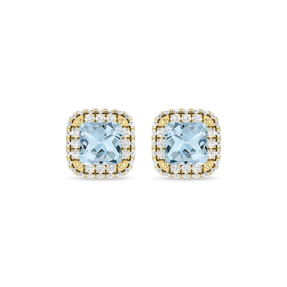 Yellow Gold - Aquamarine