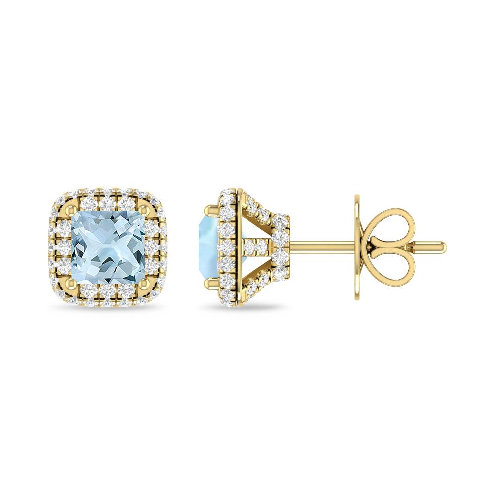 Yellow Gold - Aquamarine