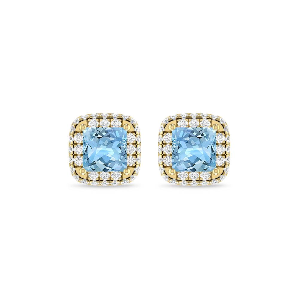 Yellow Gold - Aquamarine