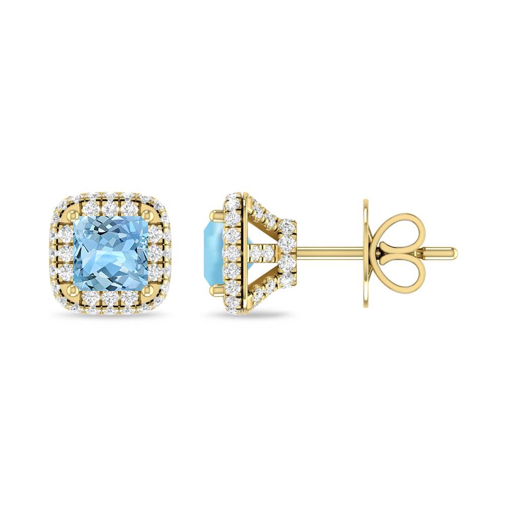 Yellow Gold - Aquamarine