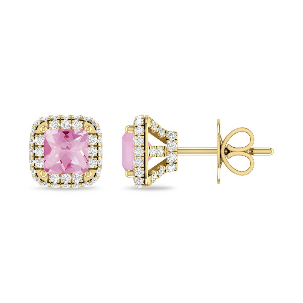 Yellow Gold - Pink Tourmaline