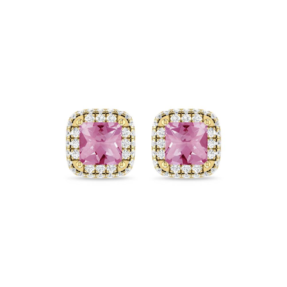 Yellow Gold - Pink Tourmaline
