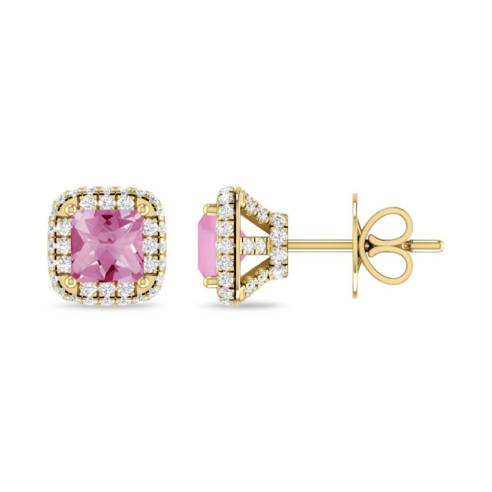 Yellow Gold - Pink Tourmaline