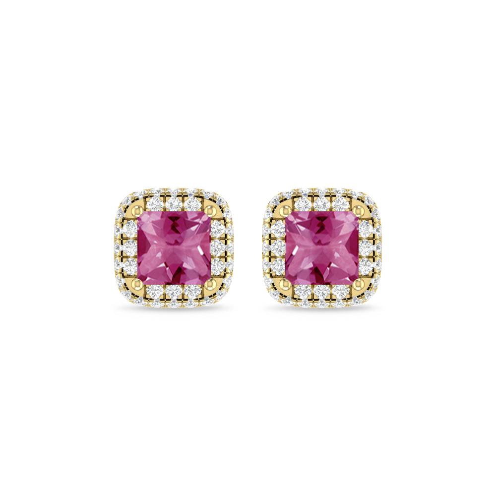 Yellow Gold - Pink Tourmaline