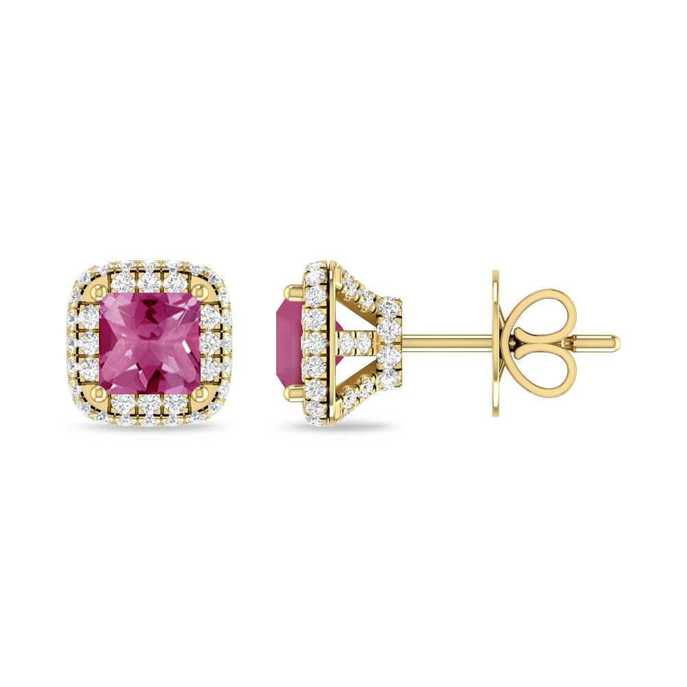 Yellow Gold - Pink Tourmaline