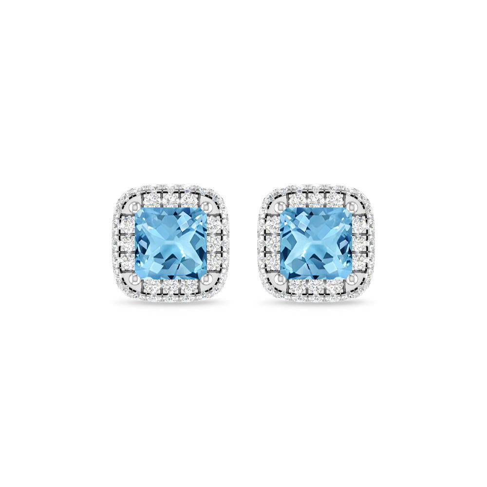 White Gold - Blue Topaz