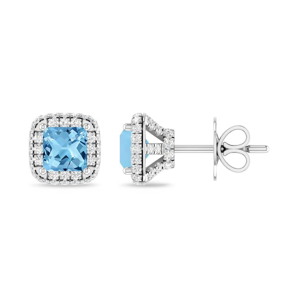 White Gold - Blue Topaz