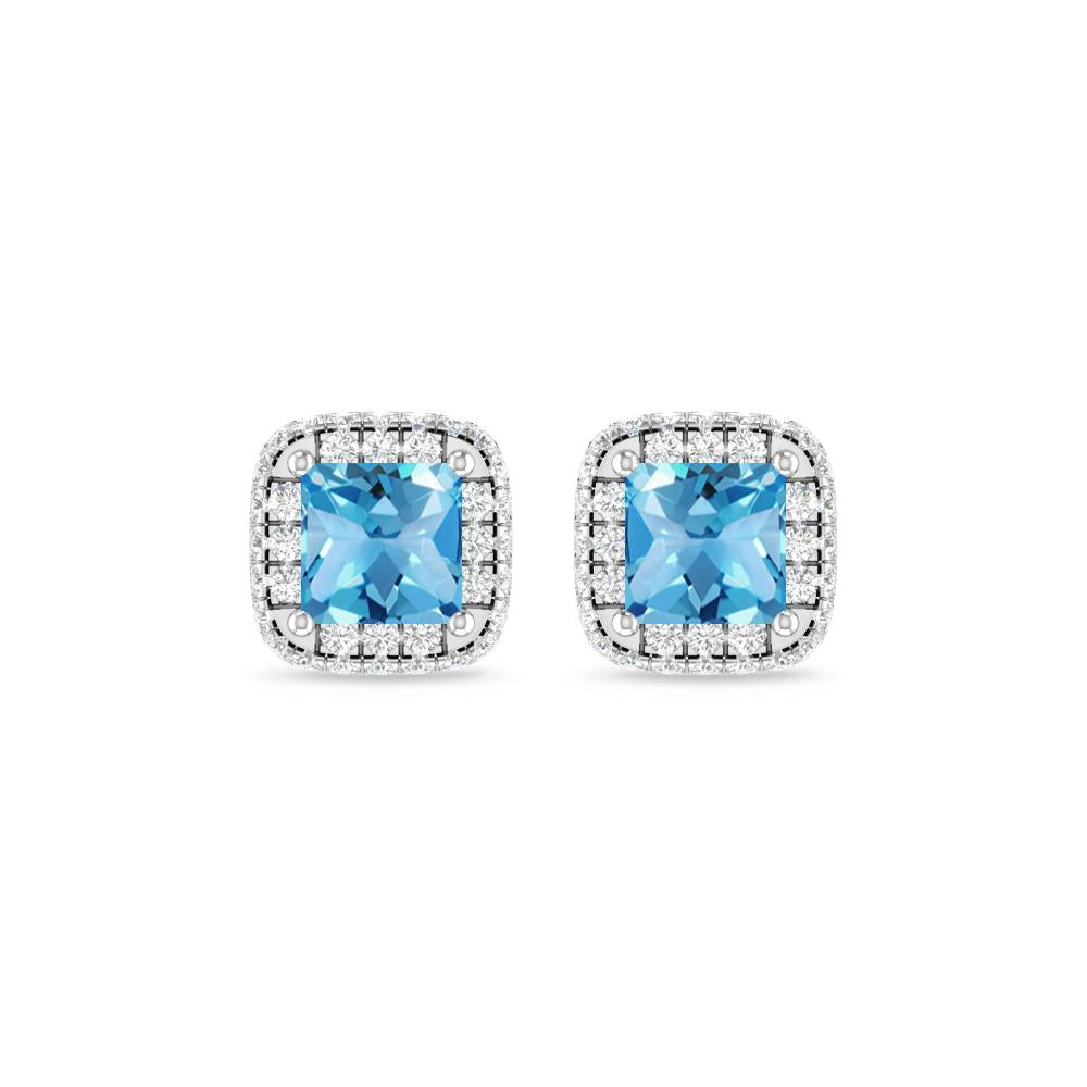 White Gold - Blue Topaz