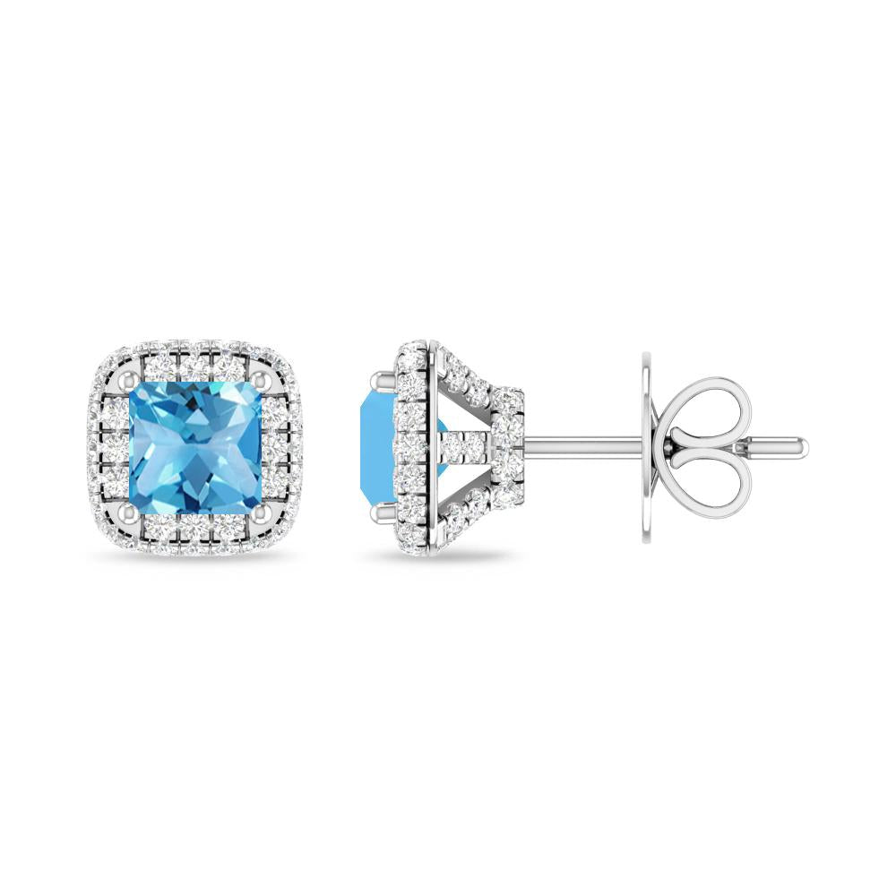 White Gold - Blue Topaz