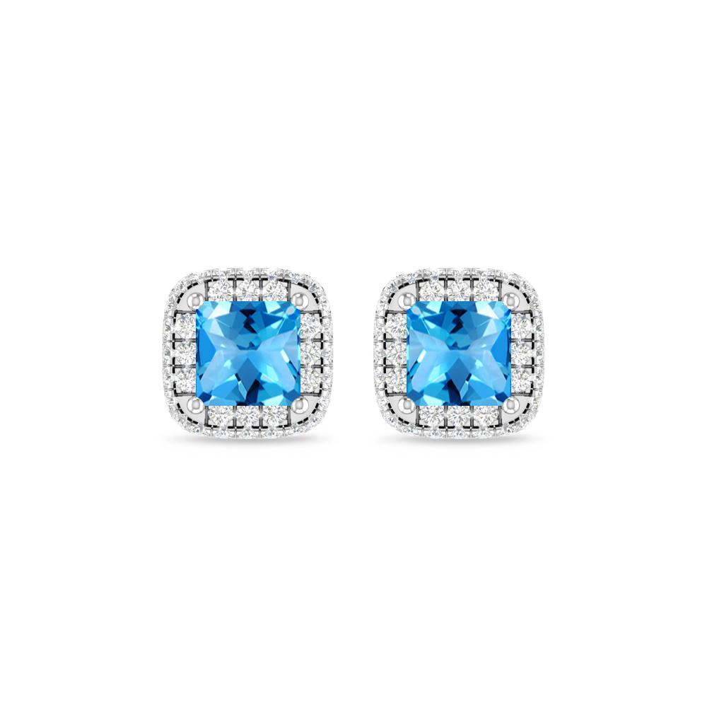 White Gold - Blue Topaz