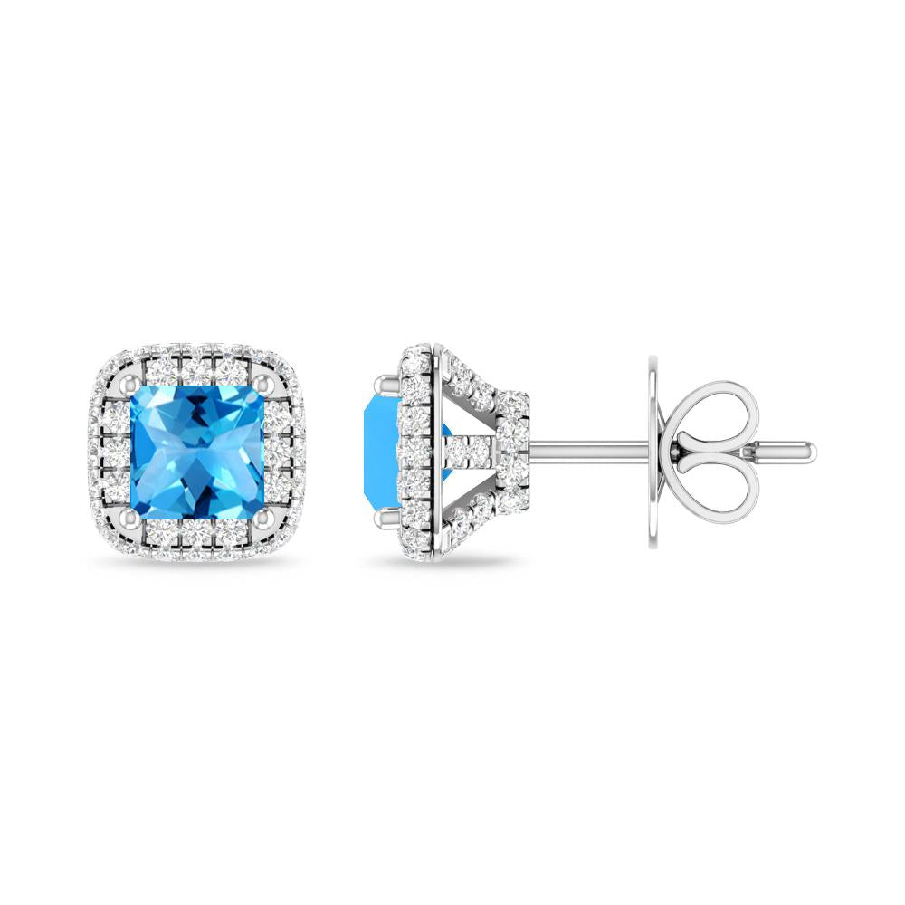 White Gold - Blue Topaz