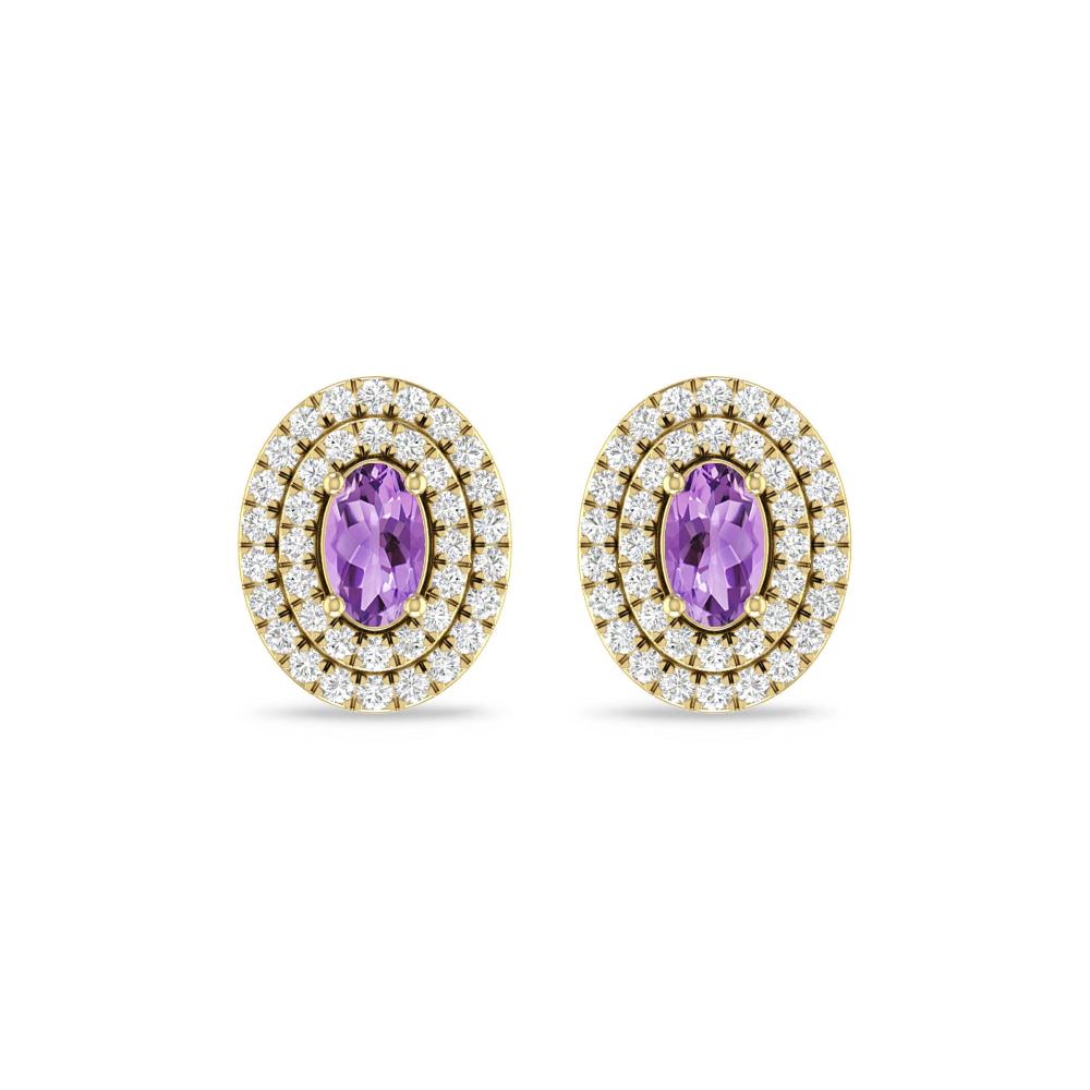 Yellow Gold - Amethyst
