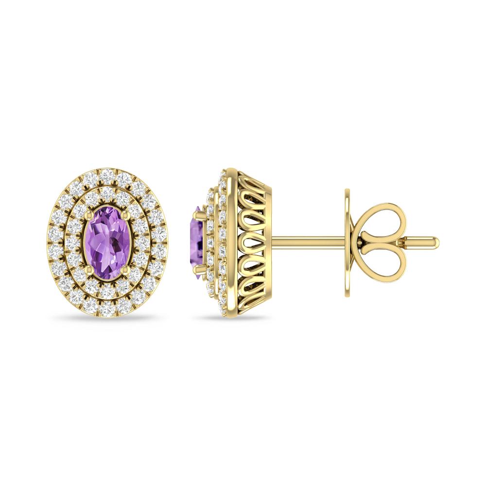 Yellow Gold - Amethyst
