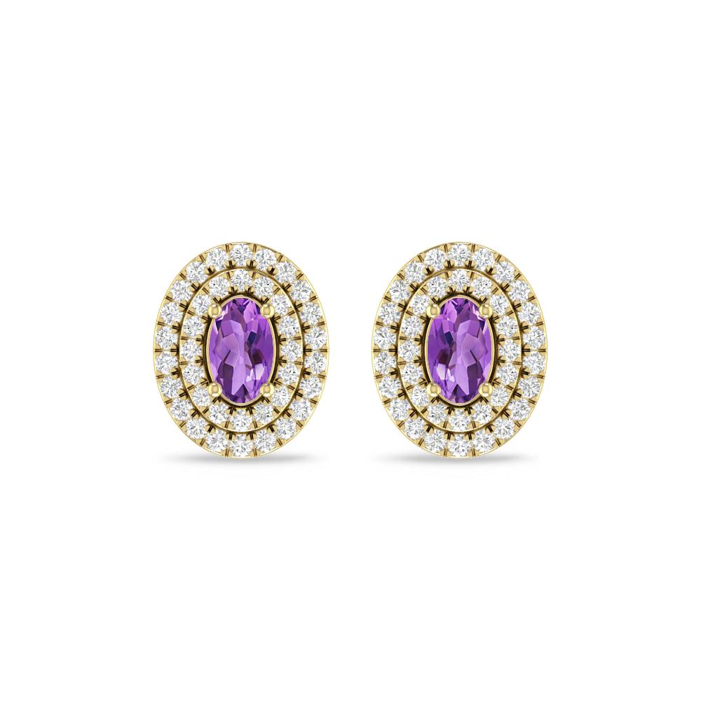 Yellow Gold - Amethyst