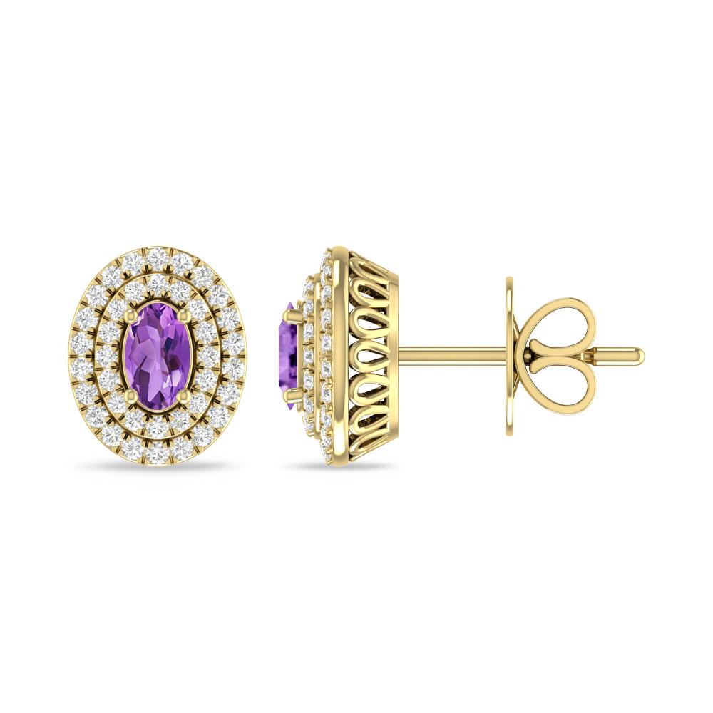Yellow Gold - Amethyst