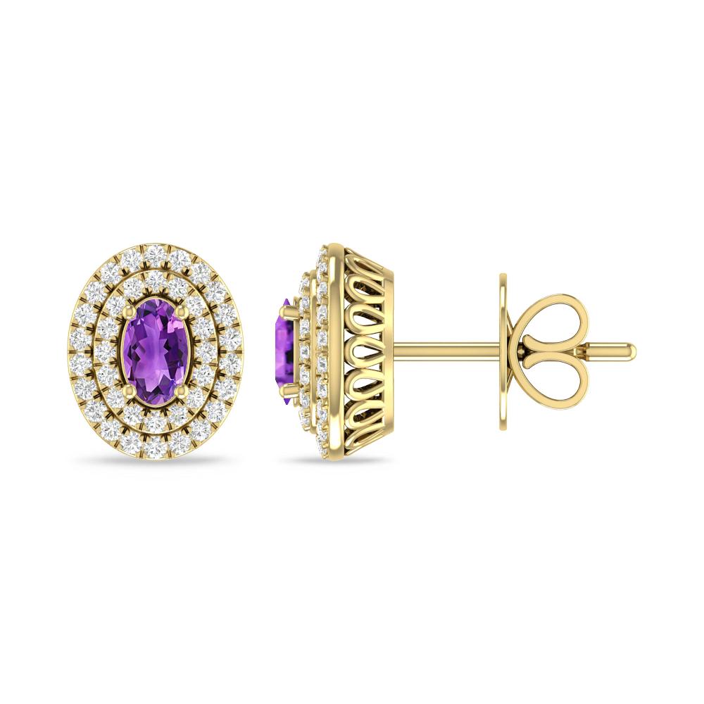 Yellow Gold - Amethyst