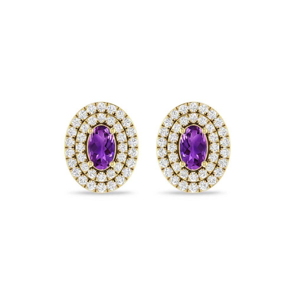 Yellow Gold - Amethyst