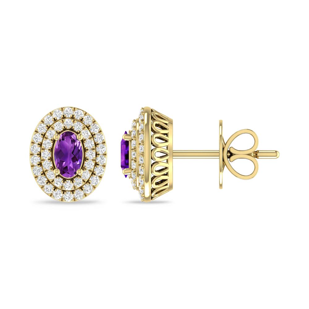 Yellow Gold - Amethyst