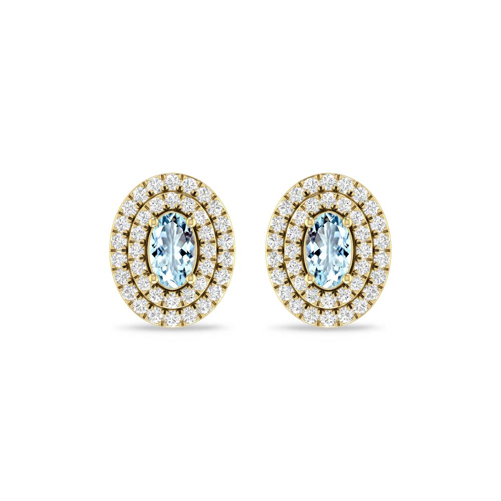 Yellow Gold - Aquamarine