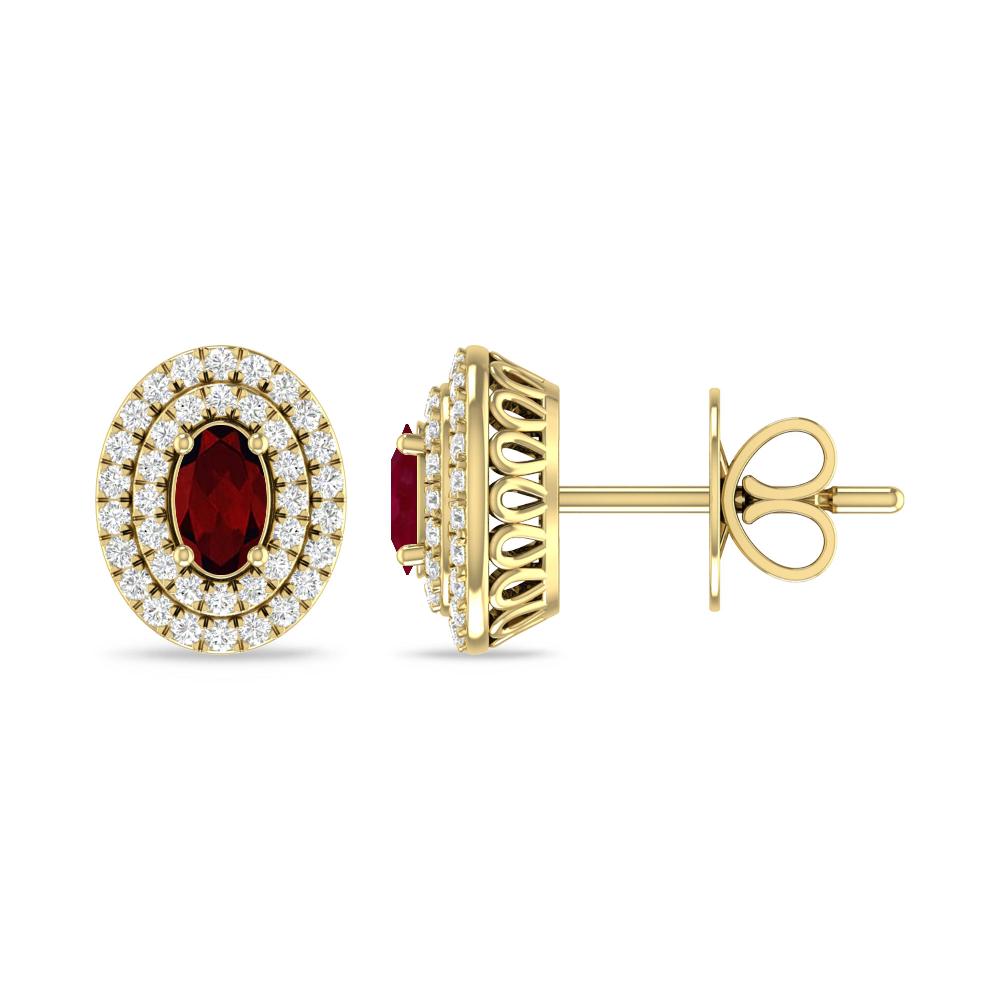 Yellow Gold - Garnet