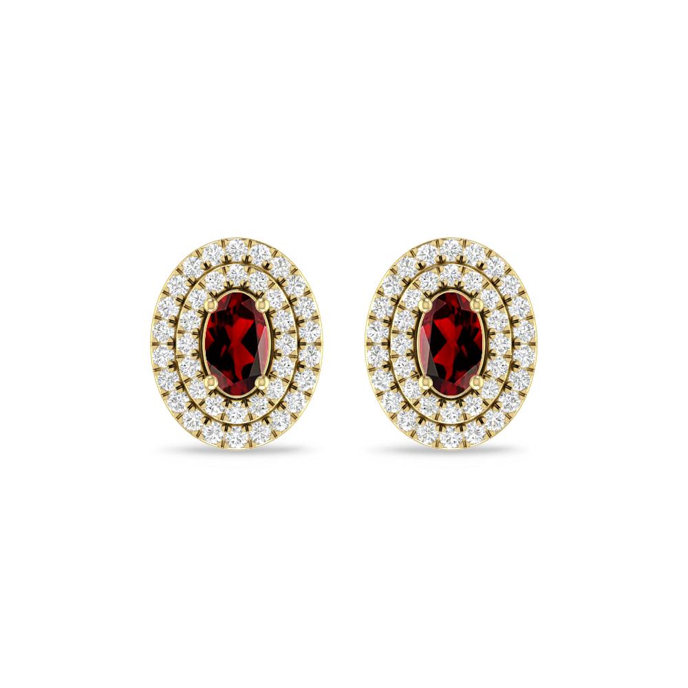 Yellow Gold - Garnet