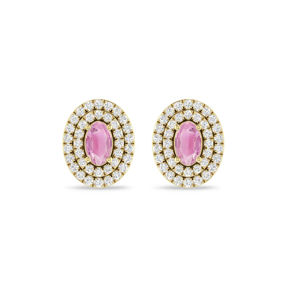 Yellow Gold - Pink Tourmaline