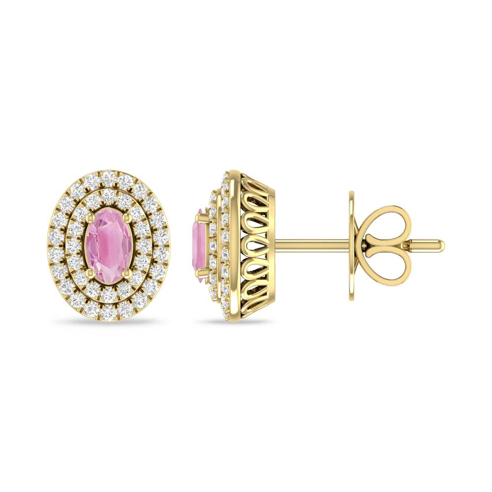 Yellow Gold - Pink Tourmaline
