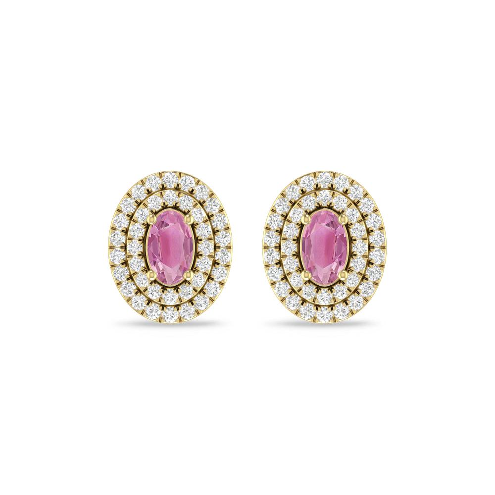 Yellow Gold - Pink Tourmaline
