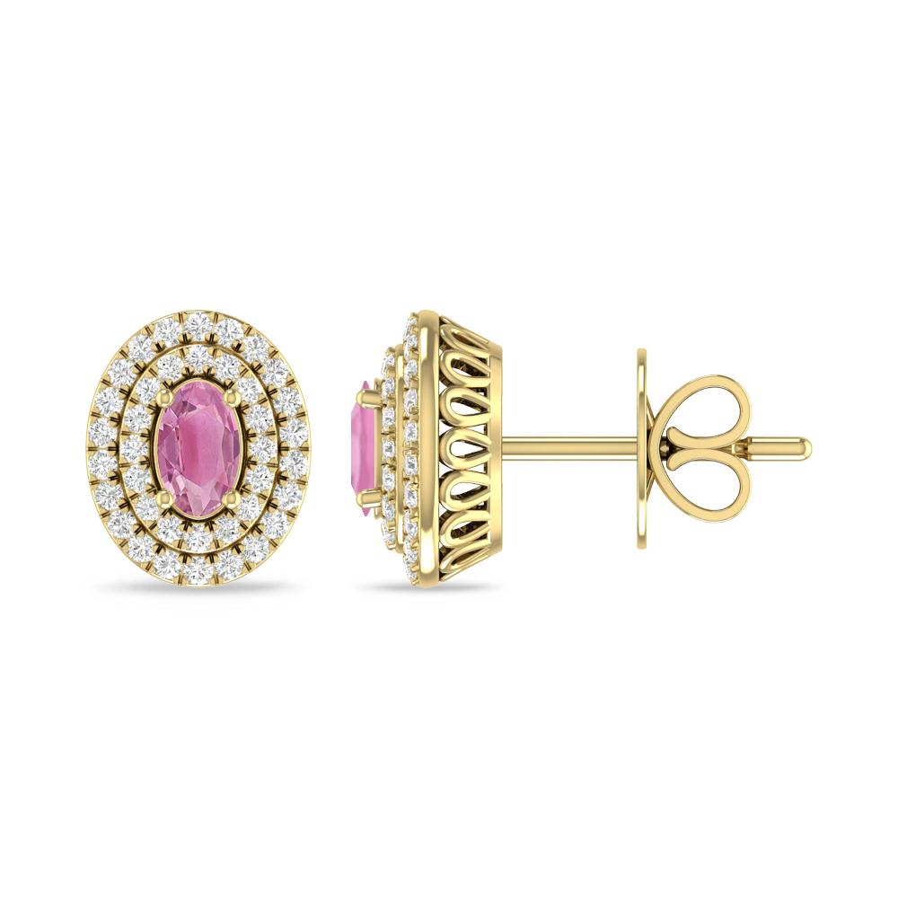 Yellow Gold - Pink Tourmaline