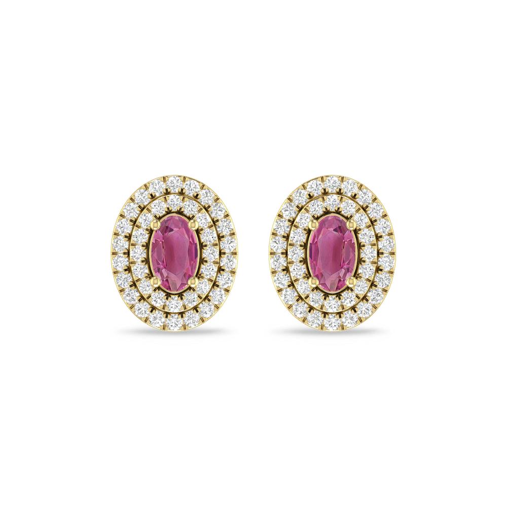 Yellow Gold - Pink Tourmaline