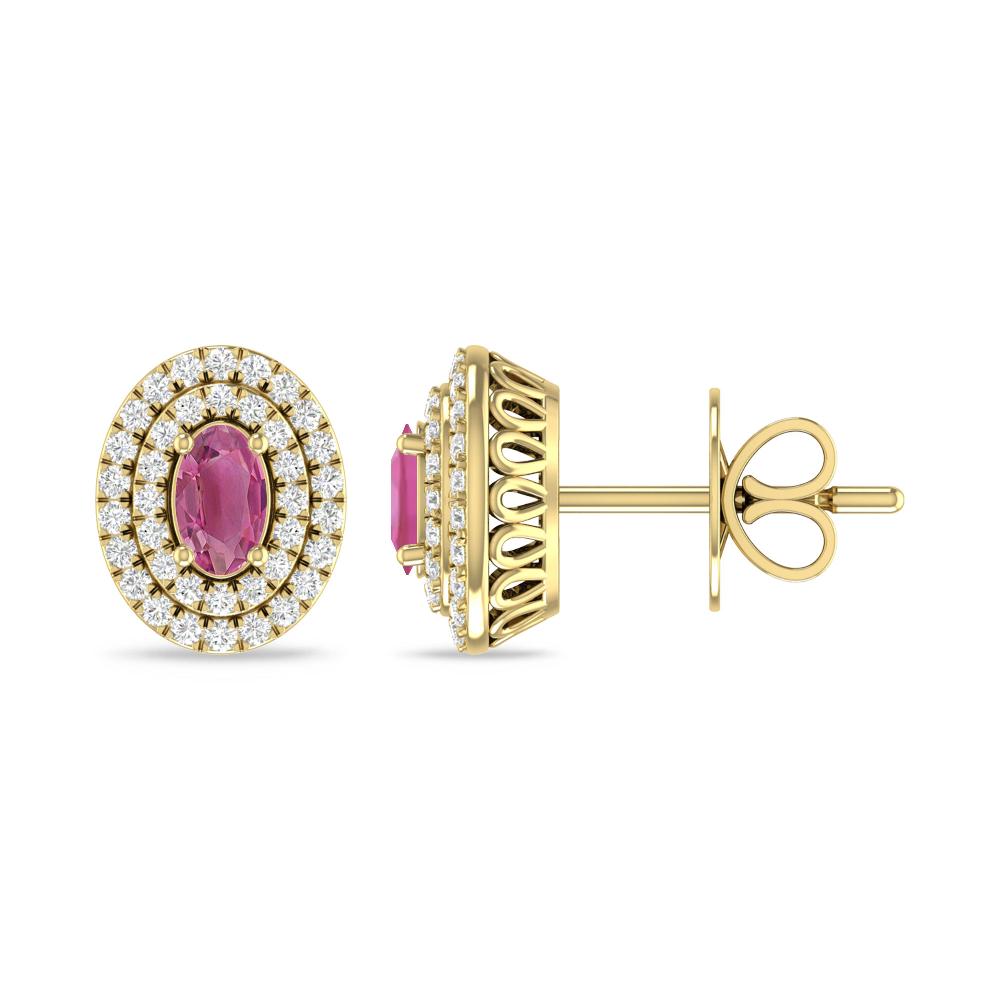 Yellow Gold - Pink Tourmaline