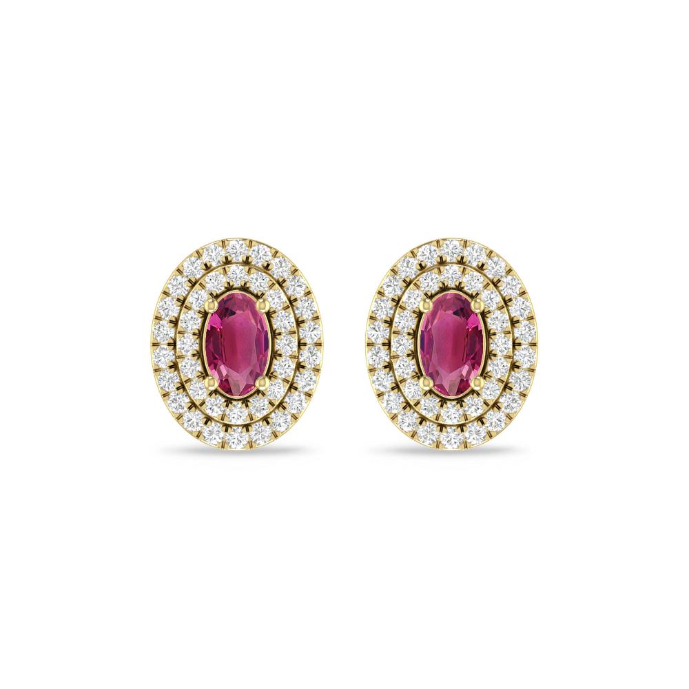Yellow Gold - Pink Tourmaline