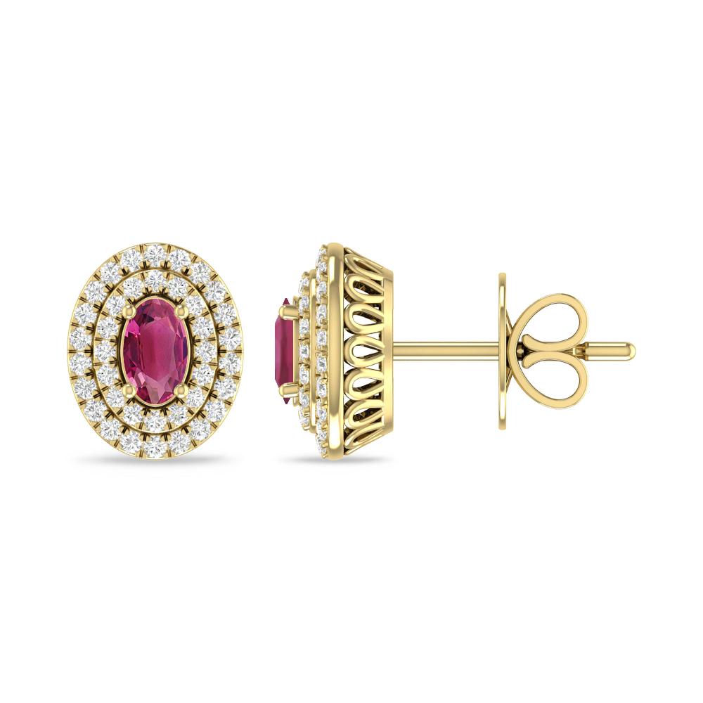 Yellow Gold - Pink Tourmaline