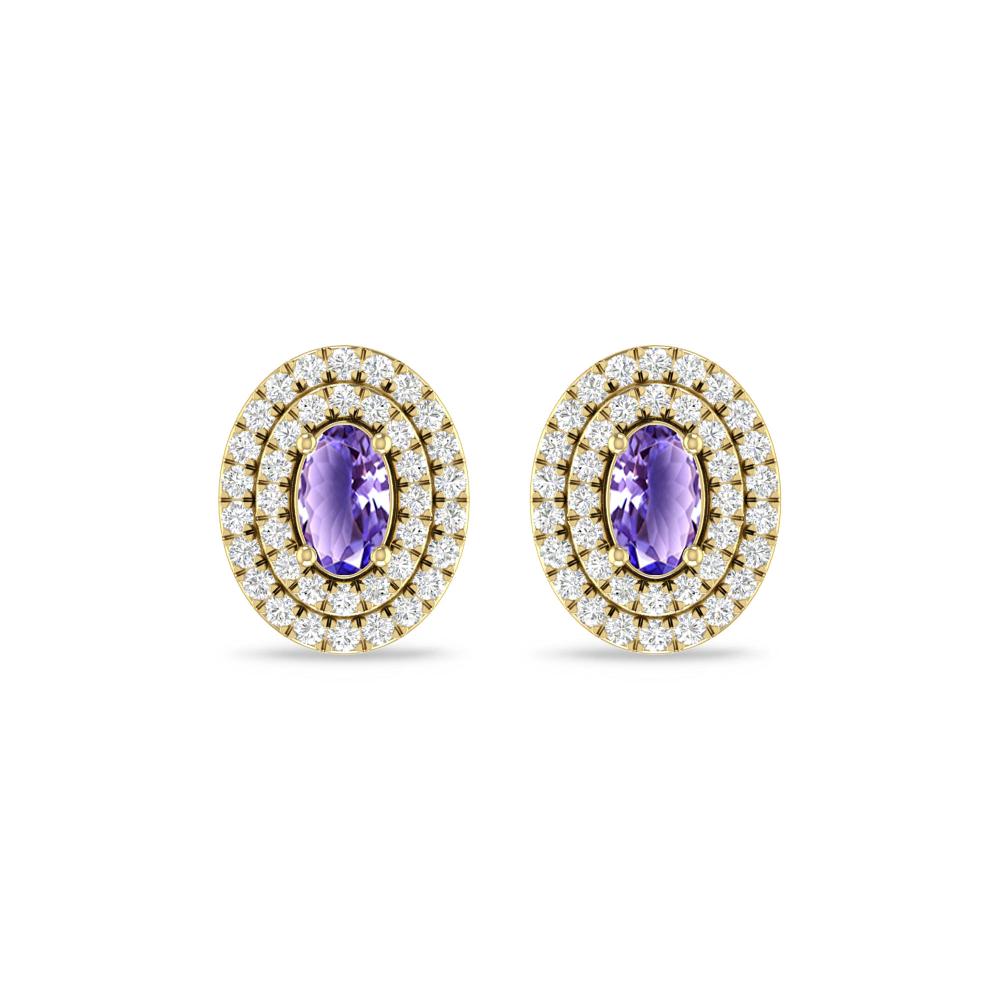 Yellow Gold - Tanzanite