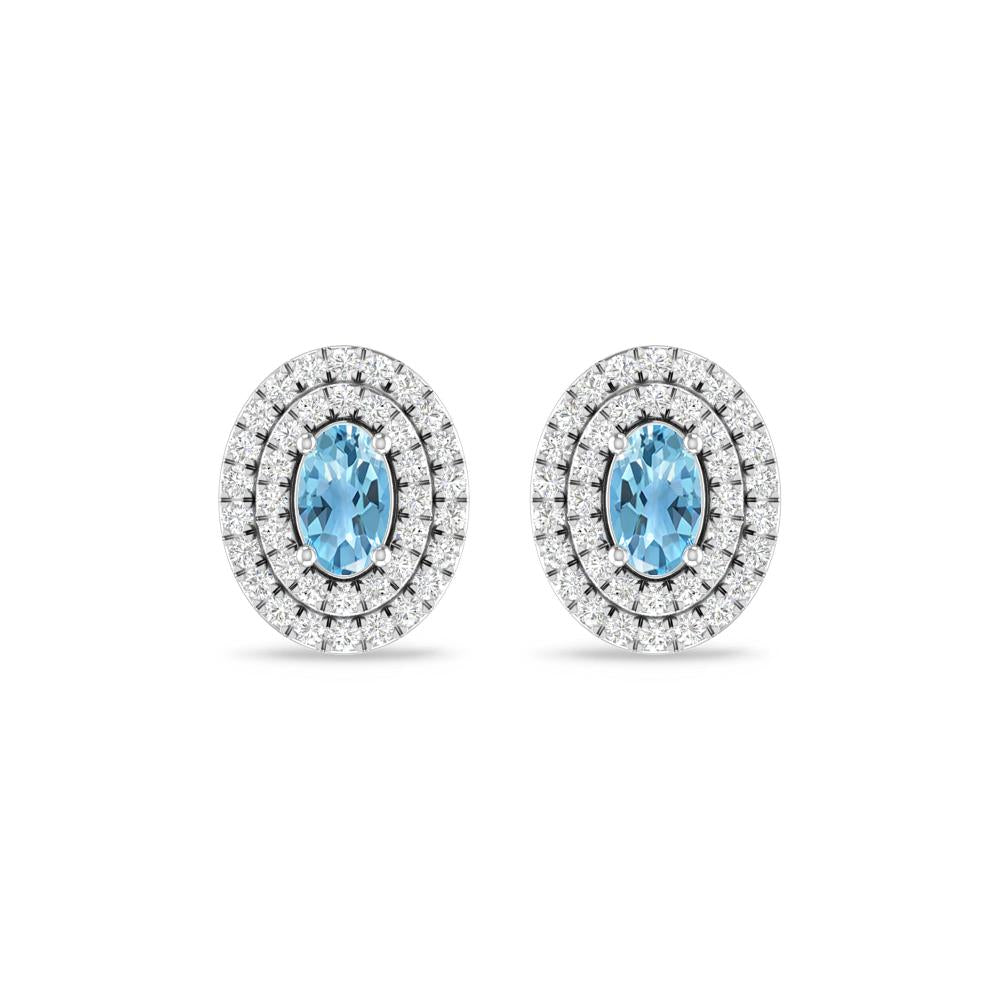 White Gold - Blue Topaz