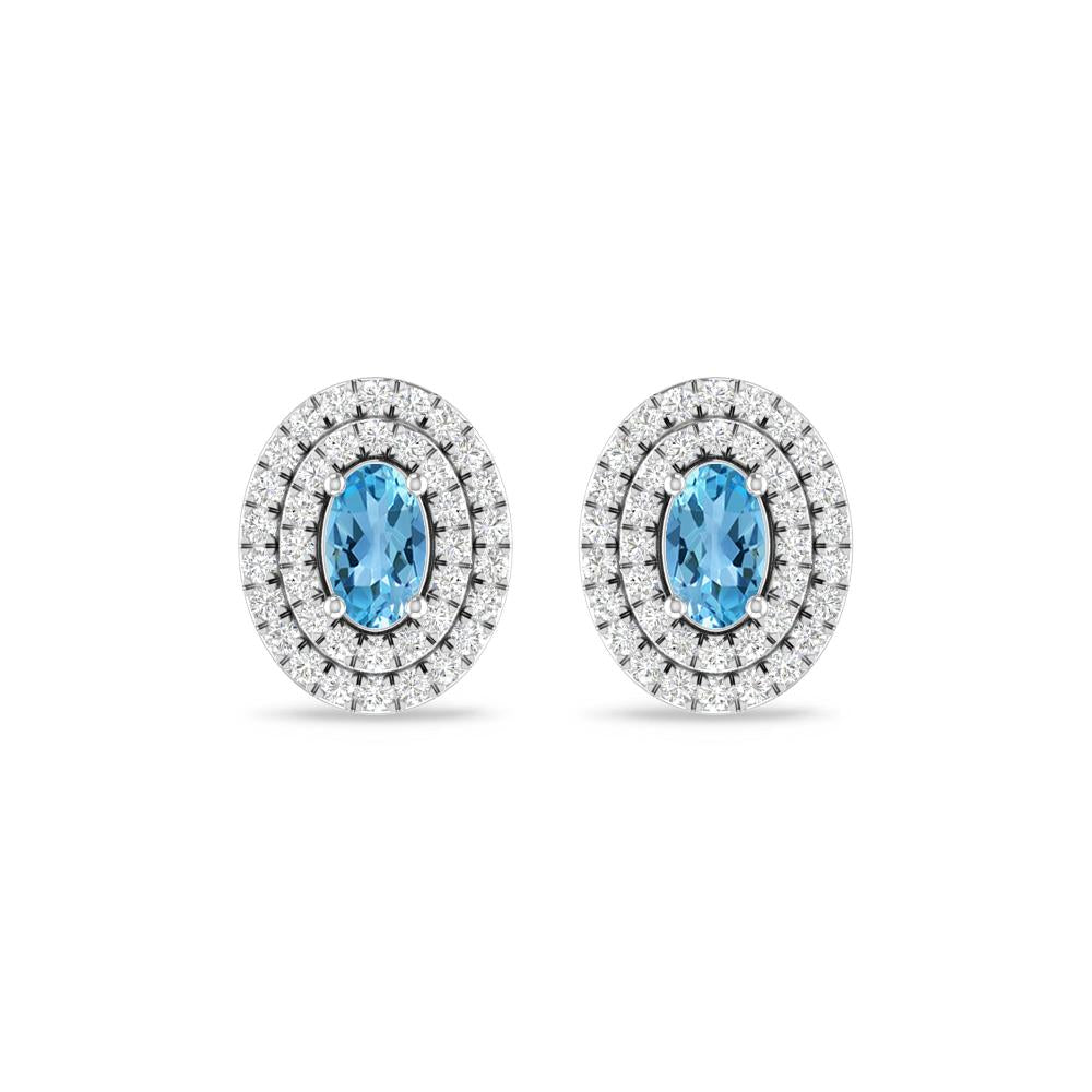 White Gold - Blue Topaz